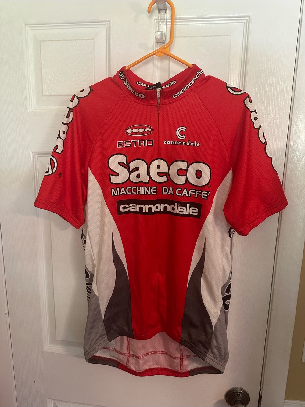 Saeco x Cannondale Red Cycling Jersey